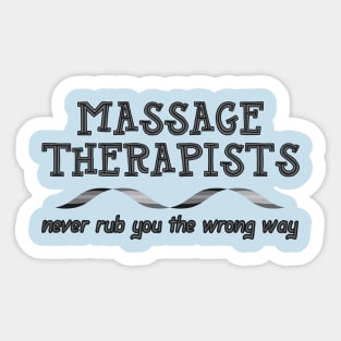 Massage Therapists Rub Sticker